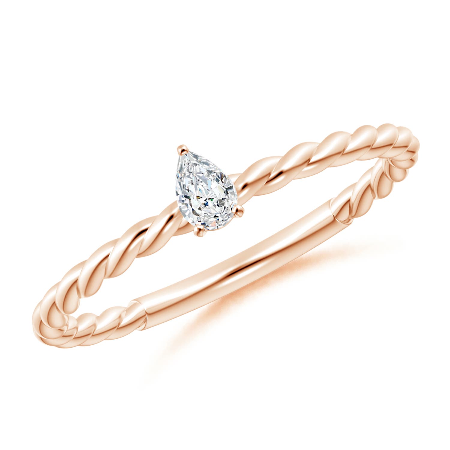 G, VS2 / 0.1 CT / 14 KT Rose Gold