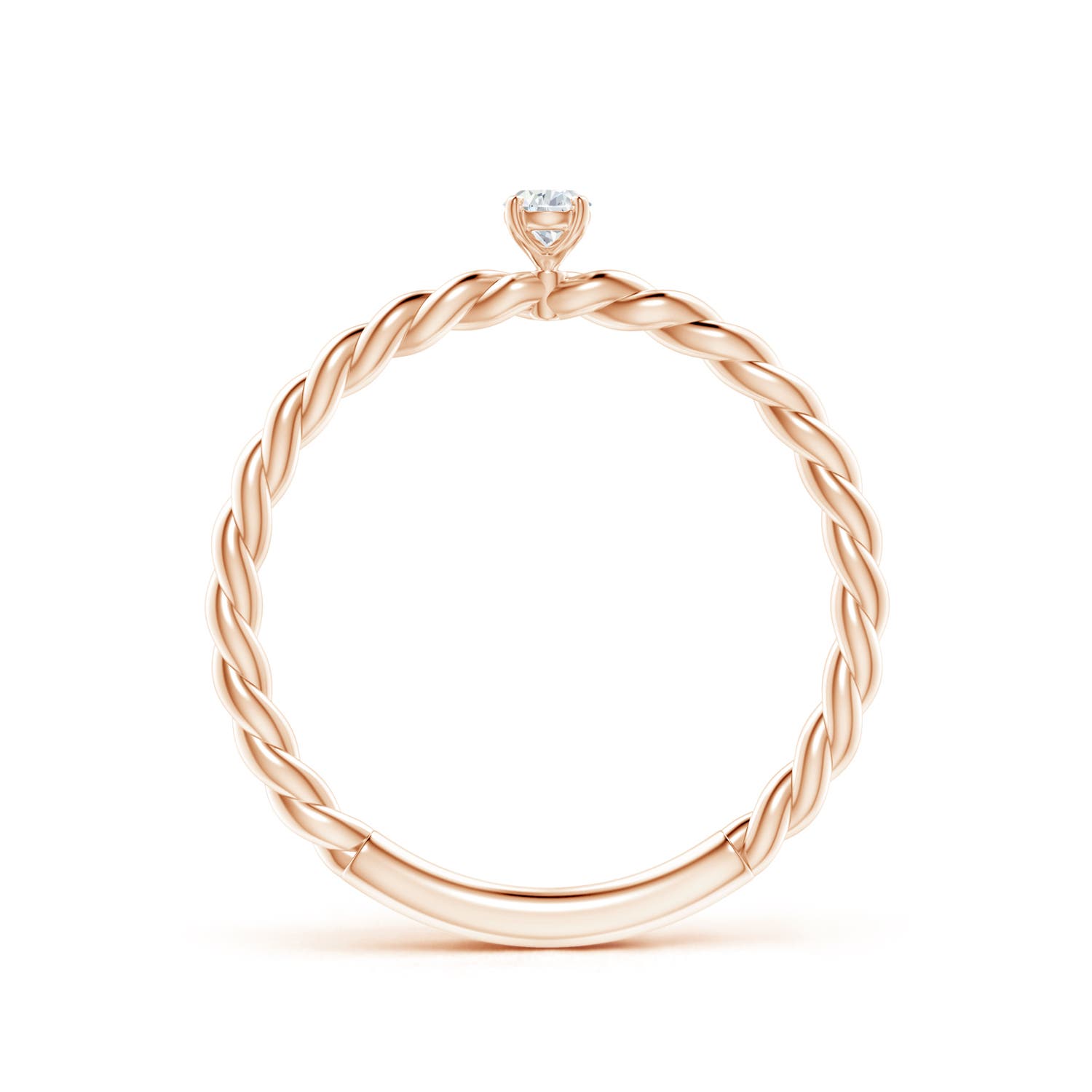 G, VS2 / 0.1 CT / 14 KT Rose Gold