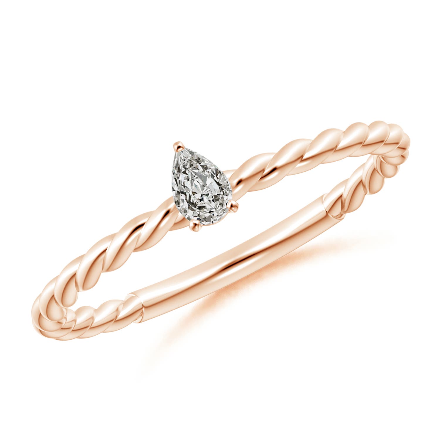 K, I3 / 0.1 CT / 14 KT Rose Gold