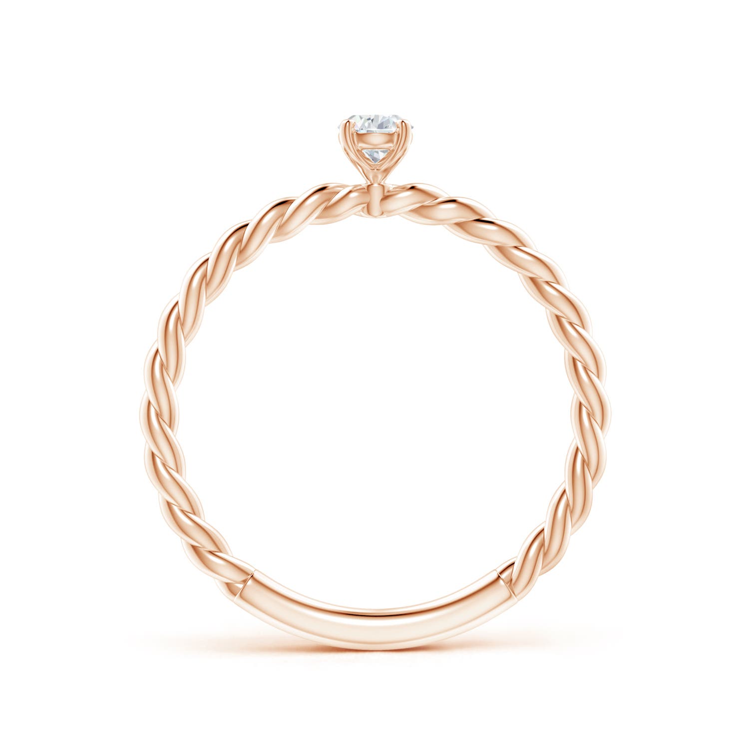 G, VS2 / 0.2 CT / 14 KT Rose Gold