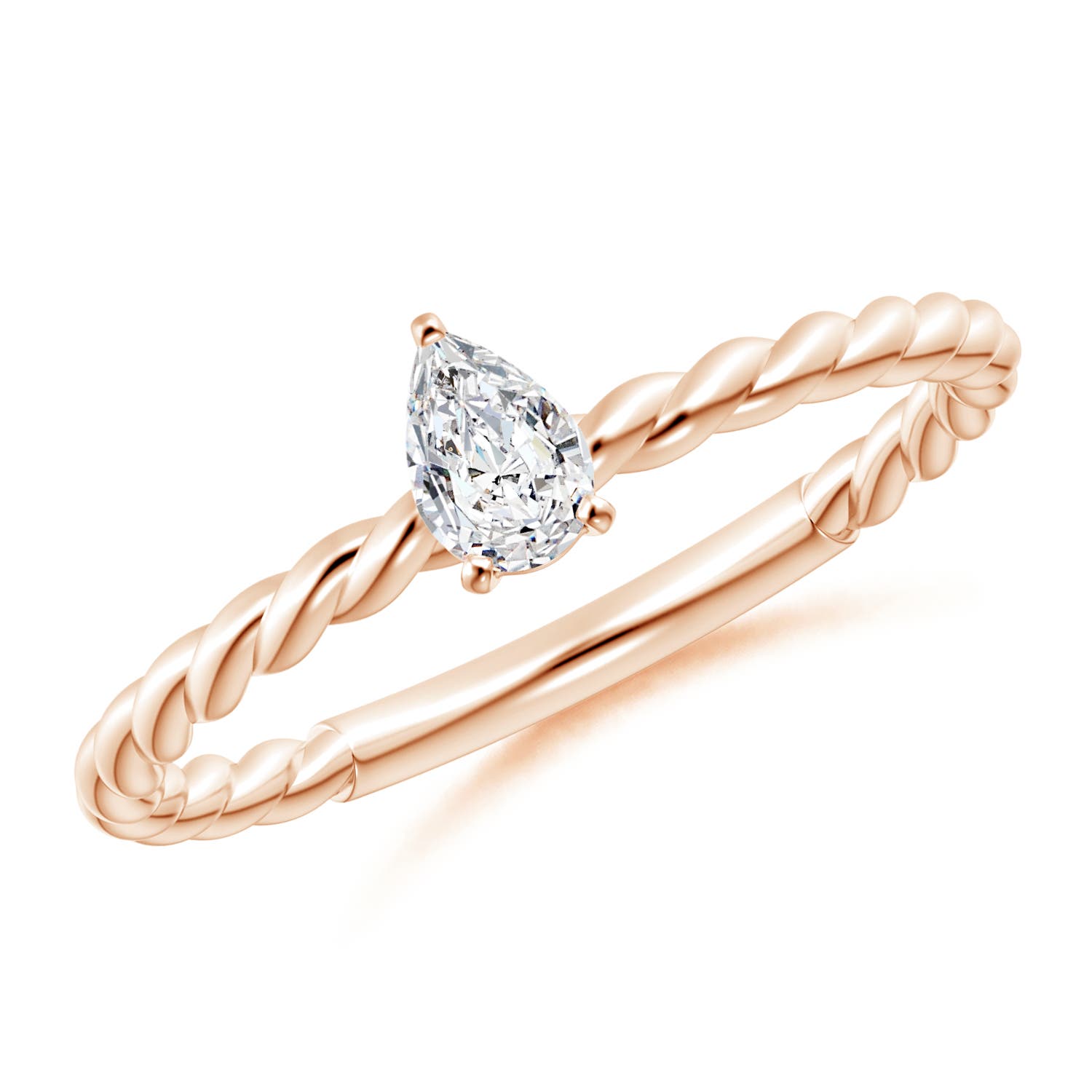 H, SI2 / 0.2 CT / 14 KT Rose Gold