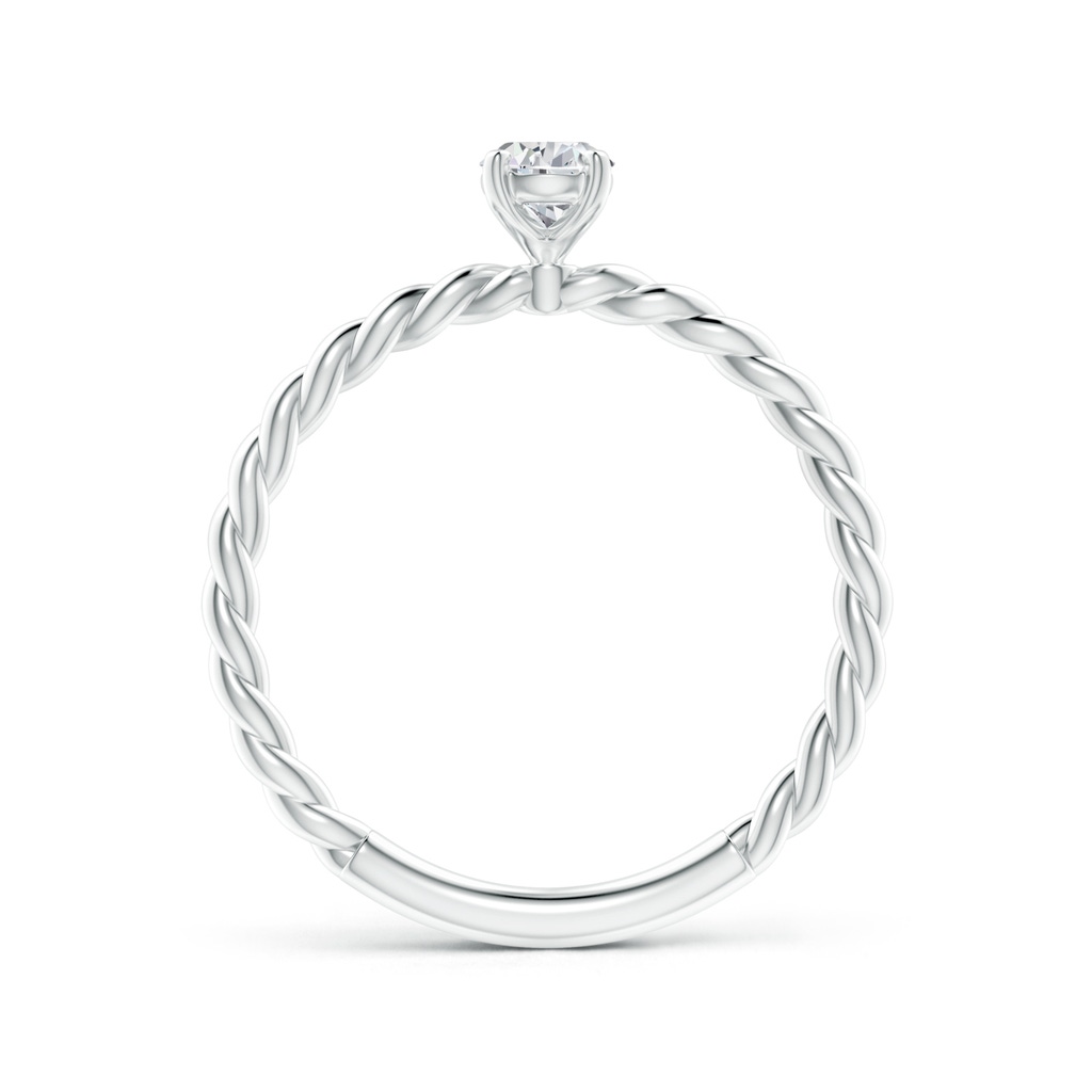 6x4mm HSI2 Pear-Shaped Diamond Solitaire Twisted Shank Engagement Ring in White Gold Side-1