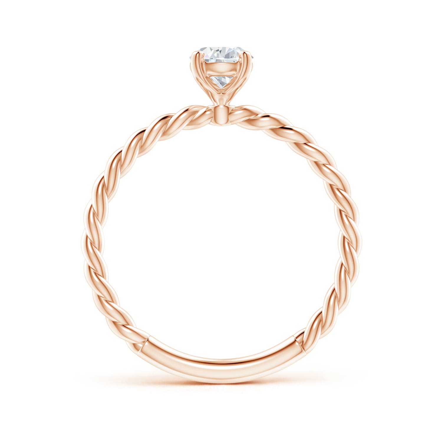 G, VS2 / 0.71 CT / 14 KT Rose Gold