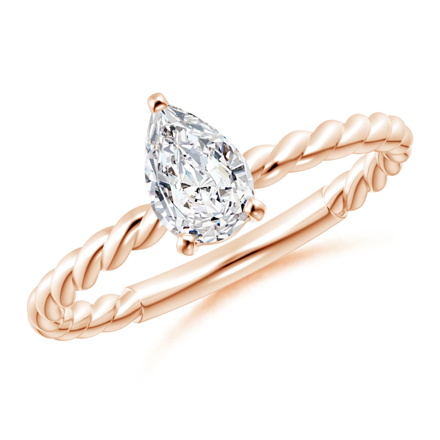 H, SI2 / 0.71 CT / 14 KT Rose Gold