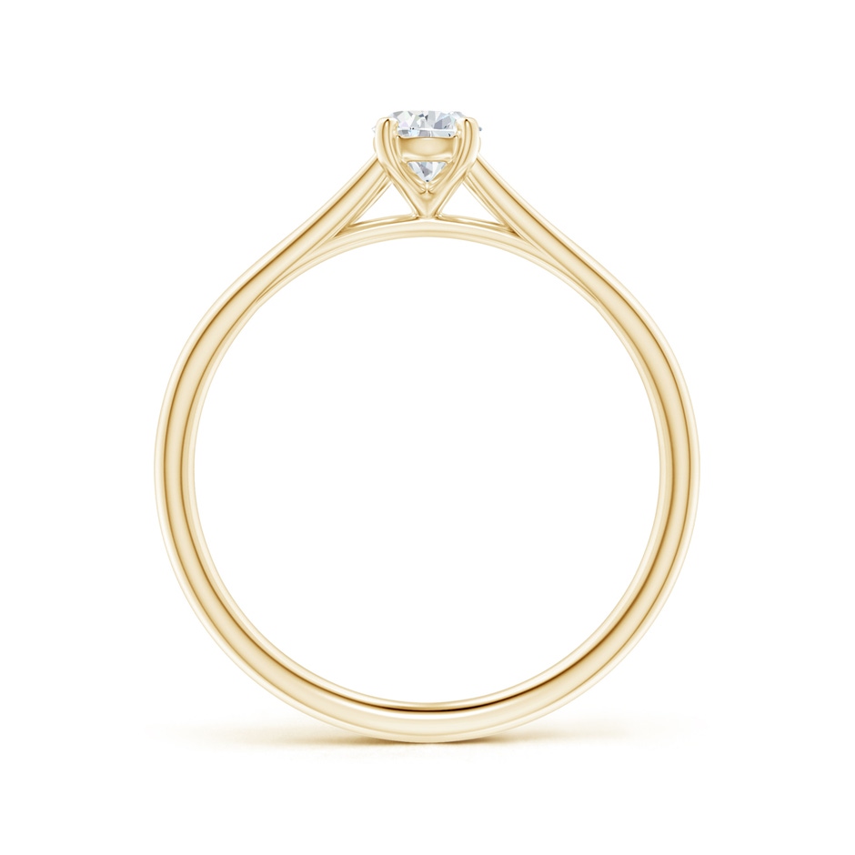 6x4mm GVS2 Pear-Shaped Diamond Solitaire Split Shank Engagement Ring in Yellow Gold side-1