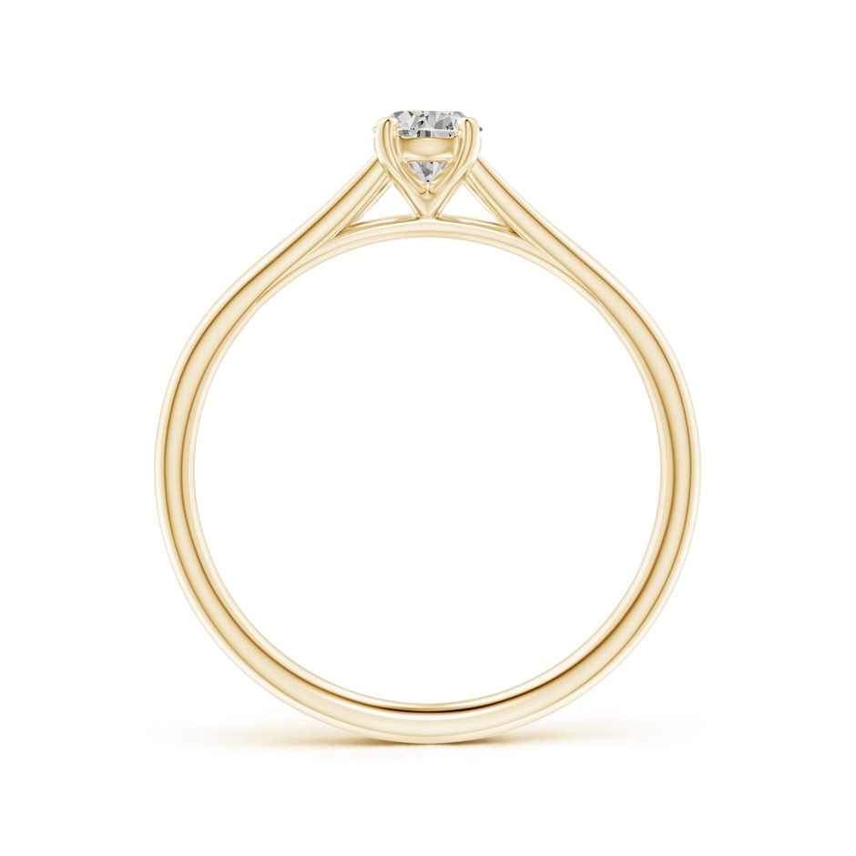 6x4mm KI3 Pear-Shaped Diamond Solitaire Split Shank Engagement Ring in Yellow Gold side-1