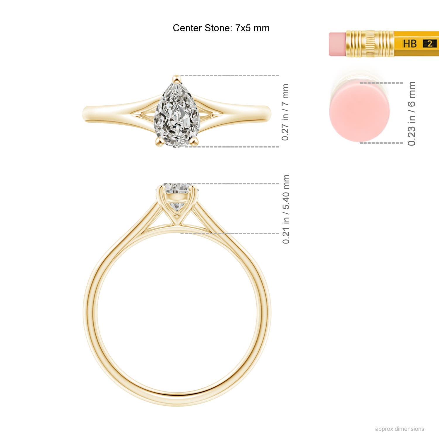 K, I3 / 0.71 CT / 14 KT Yellow Gold