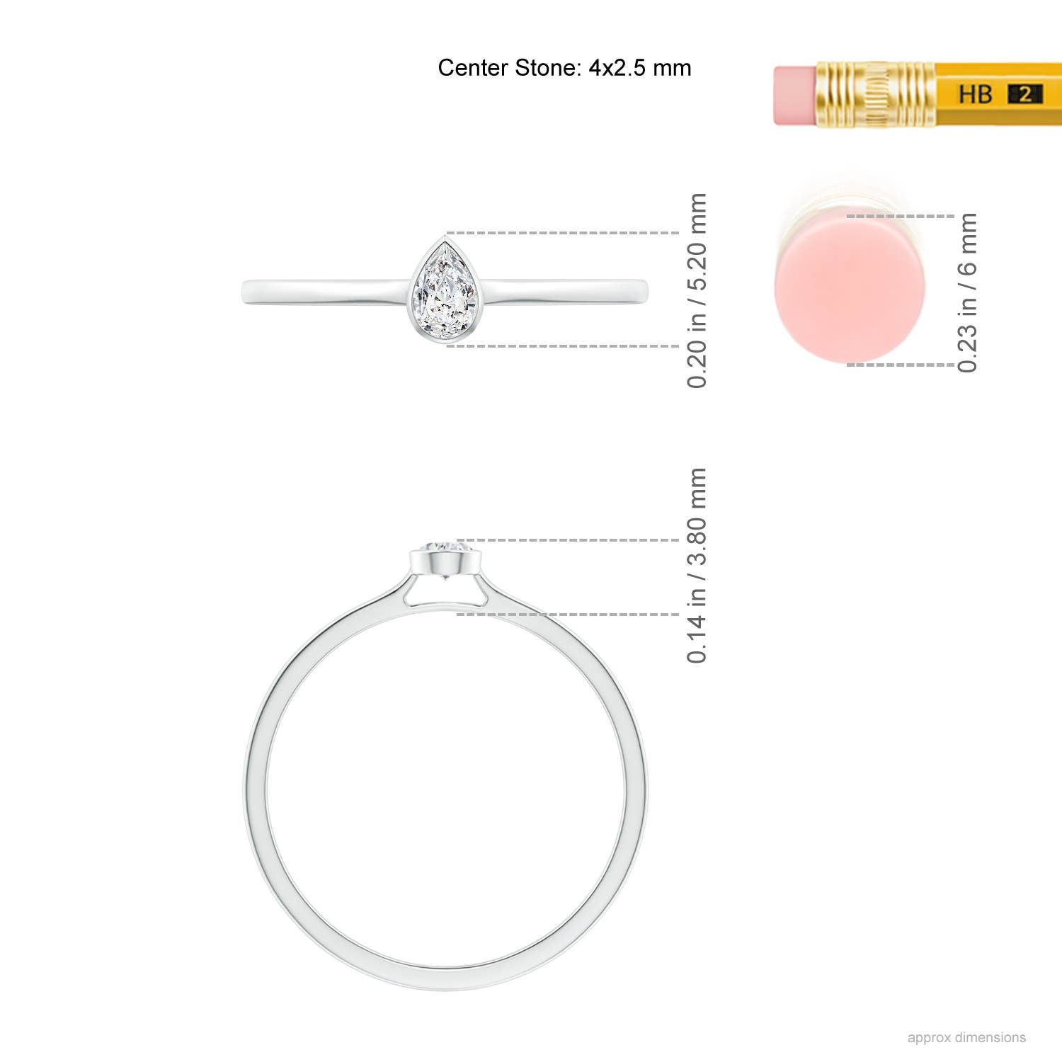 H, SI2 / 0.1 CT / 14 KT White Gold