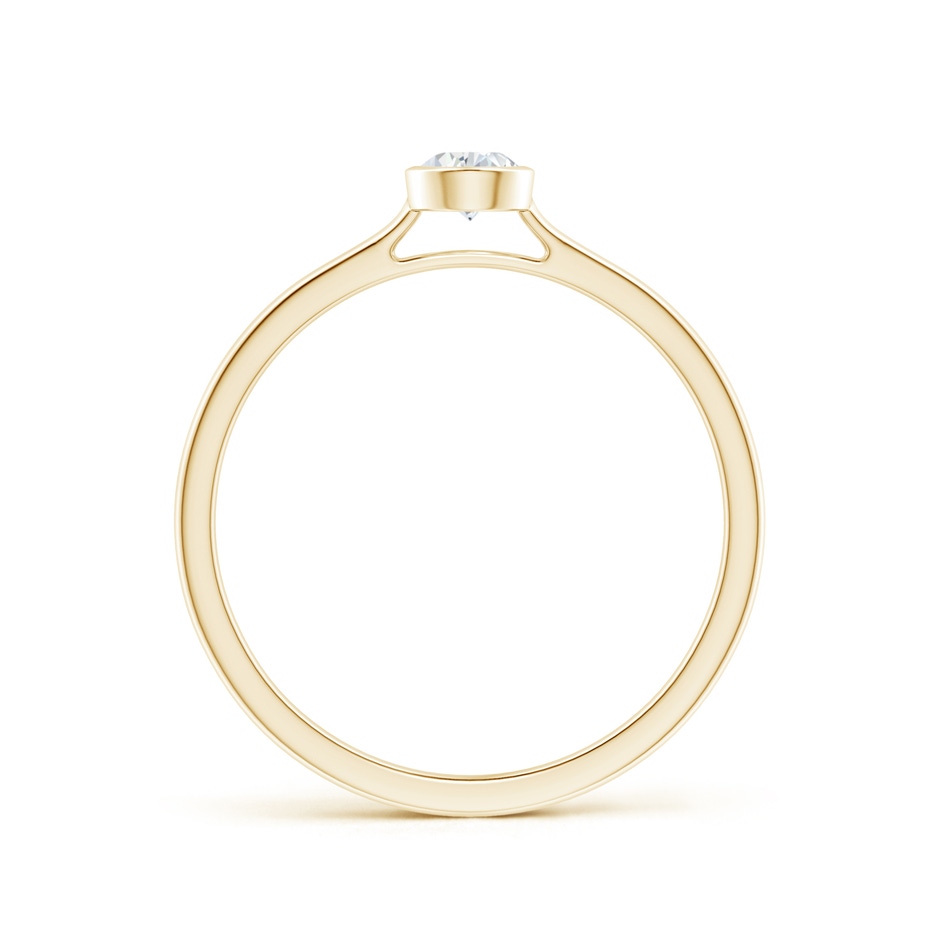 5x3mm GVS2 Bezel-Set Solitaire Pear-Shaped Diamond Engagement Ring in Yellow Gold side-1