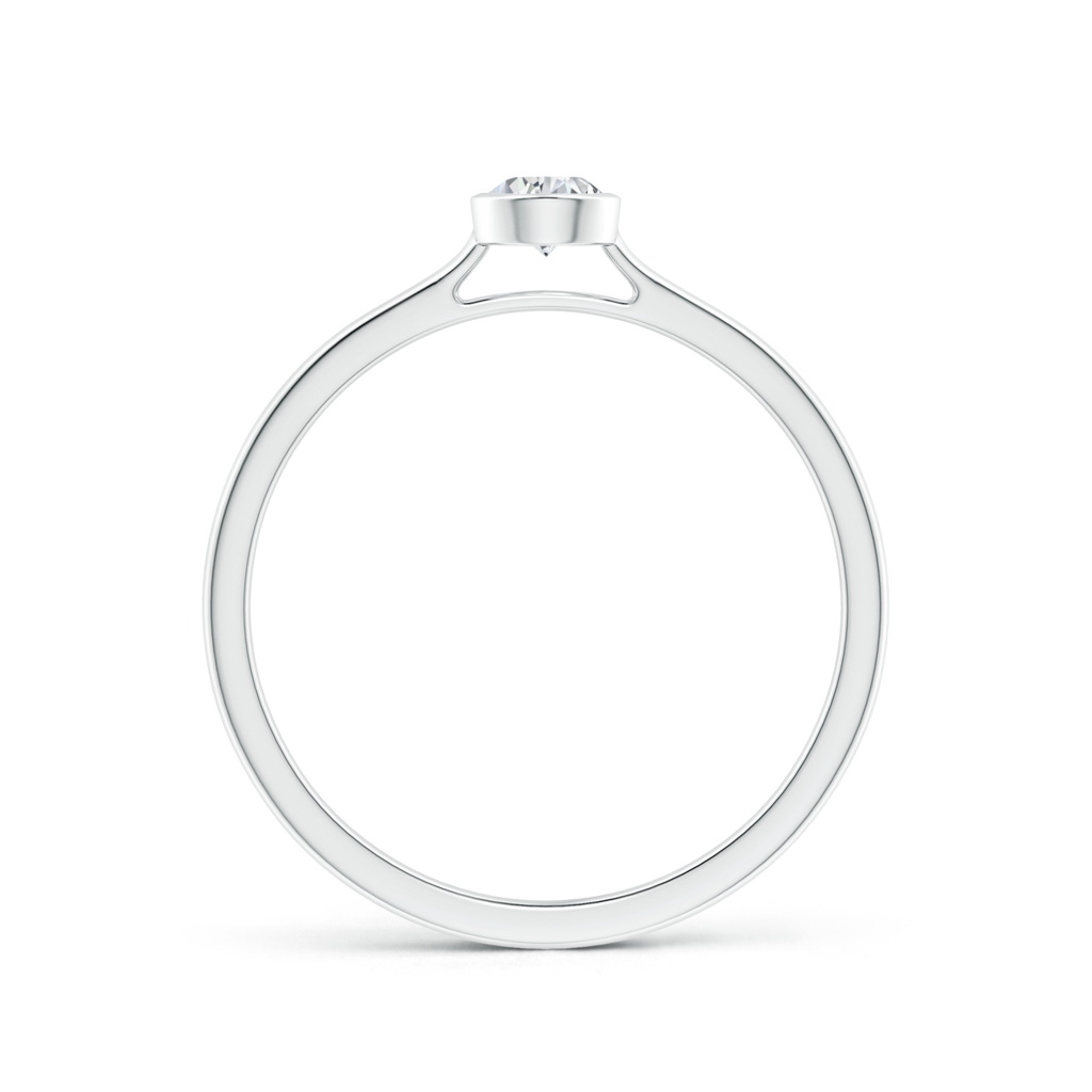 5x3mm HSI2 Bezel-Set Solitaire Pear-Shaped Diamond Engagement Ring in White Gold - side_1