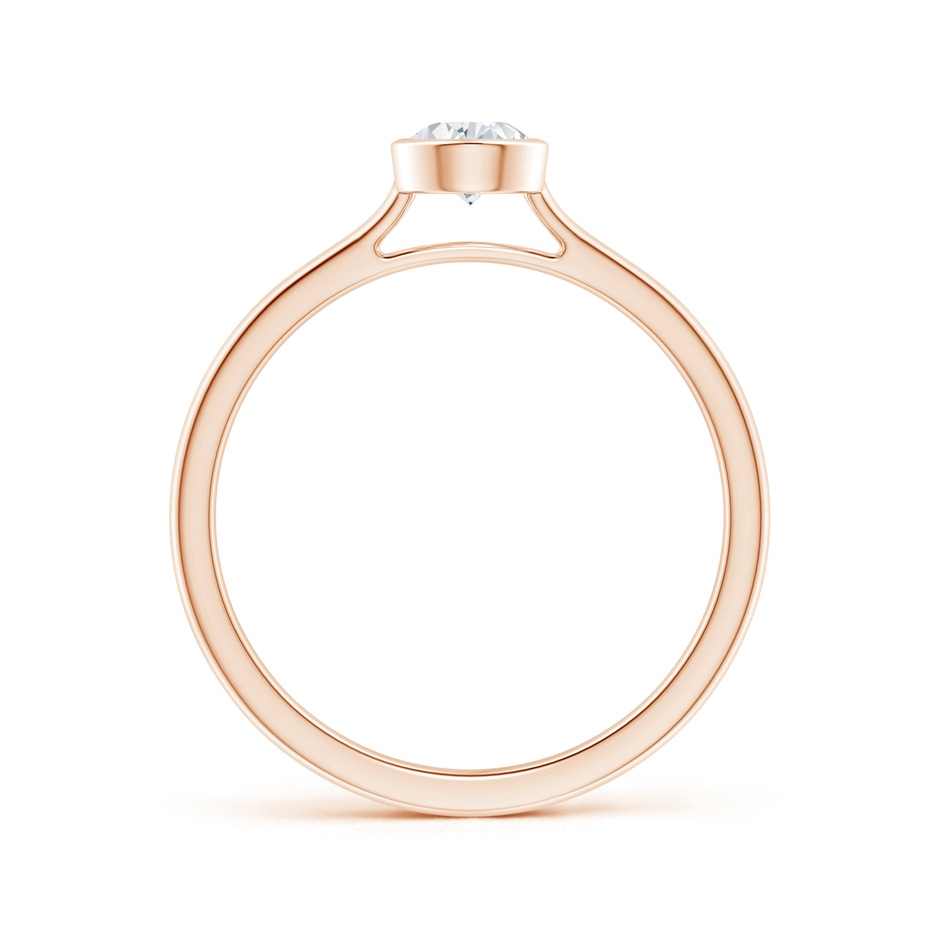 6x4mm GVS2 Bezel-Set Solitaire Pear-Shaped Diamond Engagement Ring in Rose Gold side-1