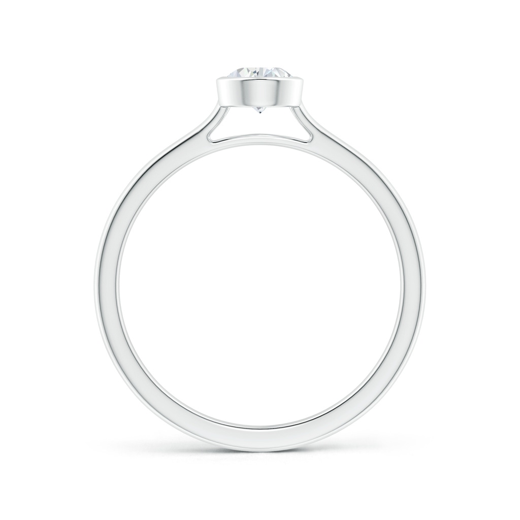 6x4mm GVS2 Bezel-Set Solitaire Pear-Shaped Diamond Engagement Ring in White Gold - side_1