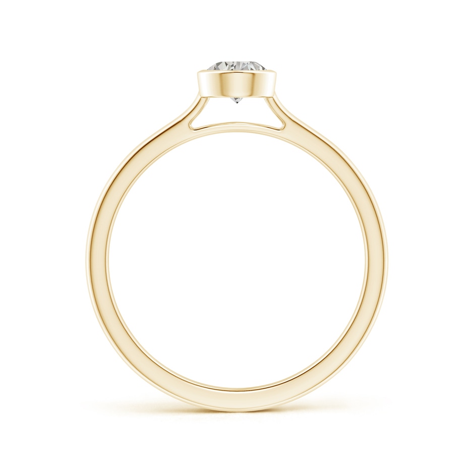 6x4mm KI3 Bezel-Set Solitaire Pear-Shaped Diamond Engagement Ring in Yellow Gold side-1