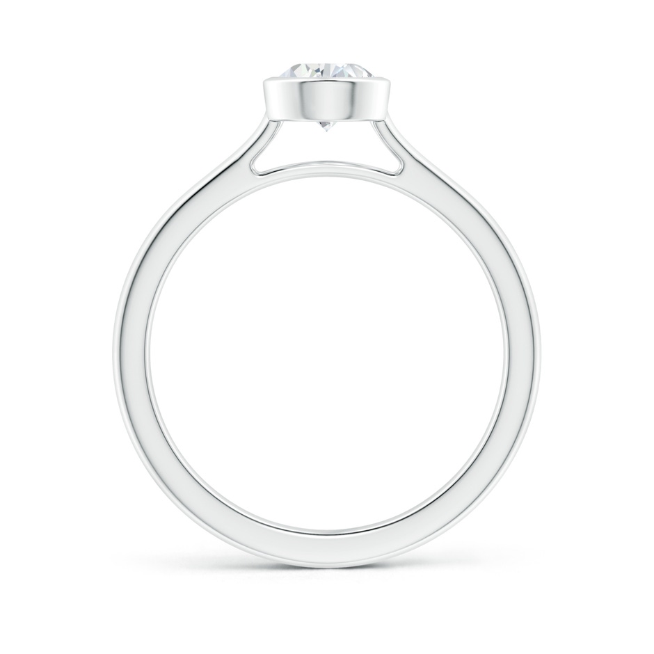 7x5mm GVS2 Bezel-Set Solitaire Pear-Shaped Diamond Engagement Ring in P950 Platinum side-1