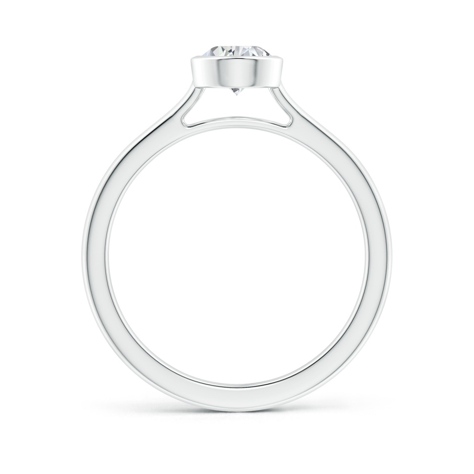 7x5mm HSI2 Bezel-Set Solitaire Pear-Shaped Diamond Engagement Ring in White Gold side-1