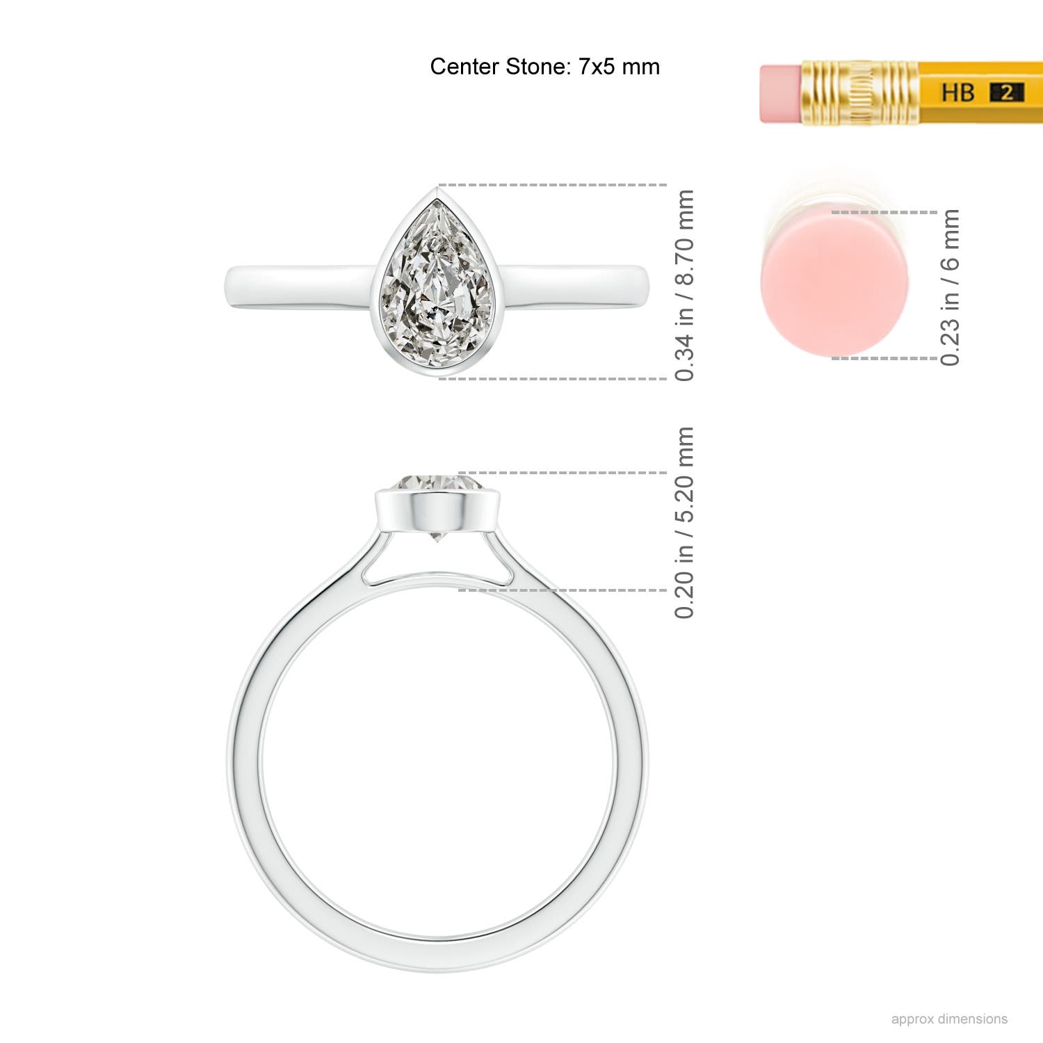 K, I3 / 0.71 CT / 14 KT White Gold