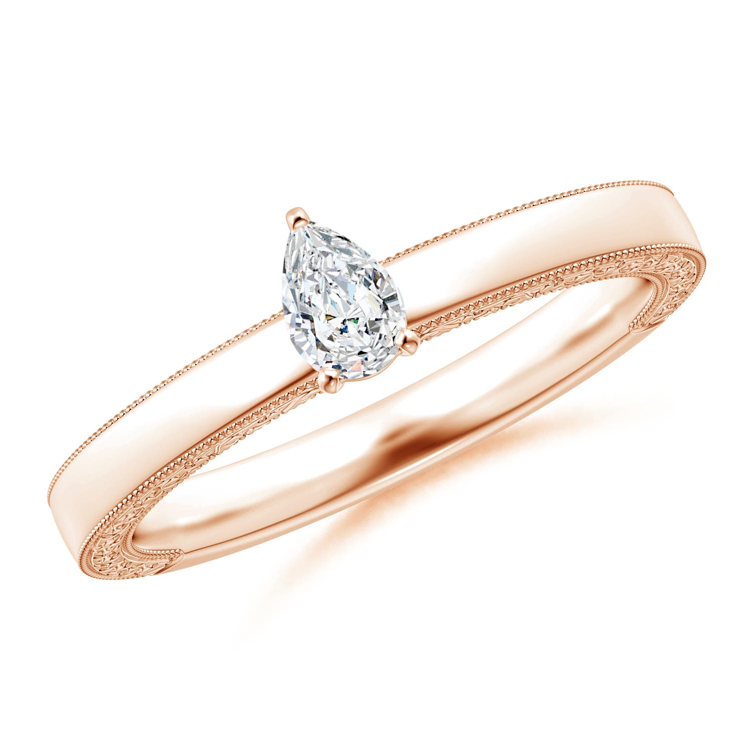 G, VS2 / 0.2 CT / 14 KT Rose Gold