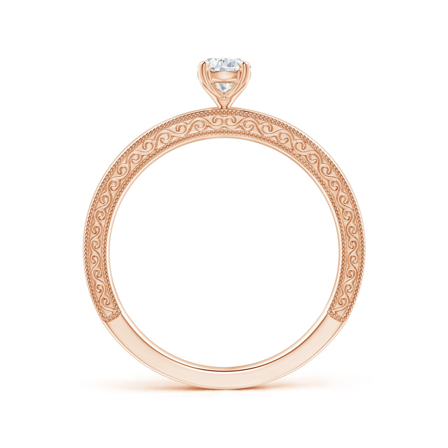 G, VS2 / 0.4 CT / 14 KT Rose Gold