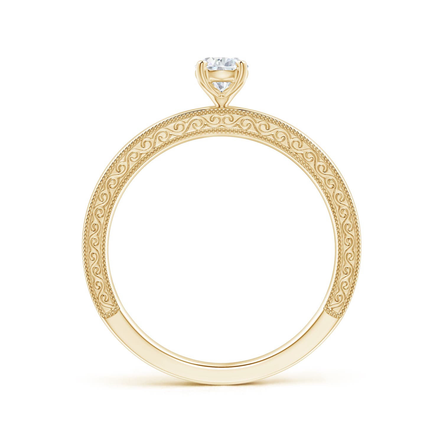 G, VS2 / 0.4 CT / 14 KT Yellow Gold