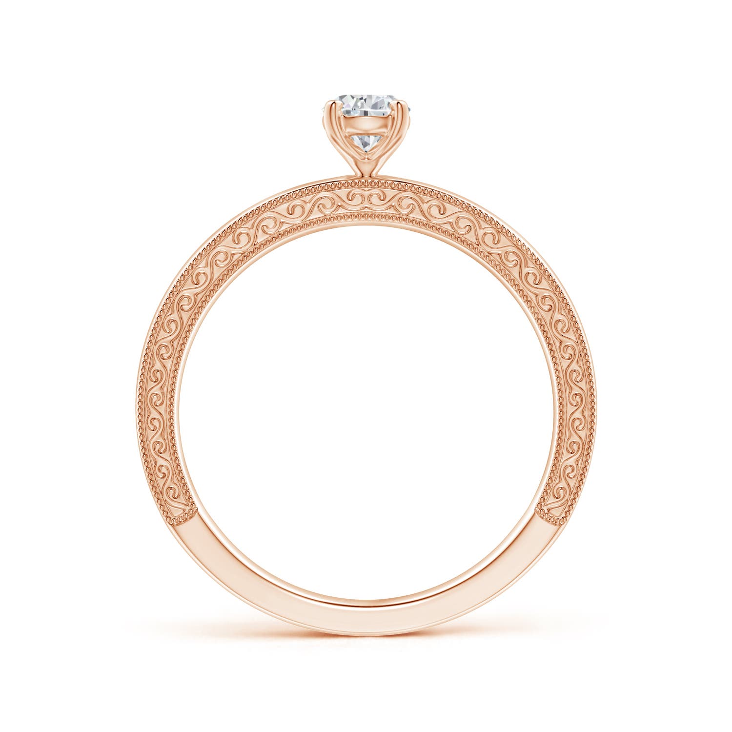 H, SI2 / 0.4 CT / 14 KT Rose Gold