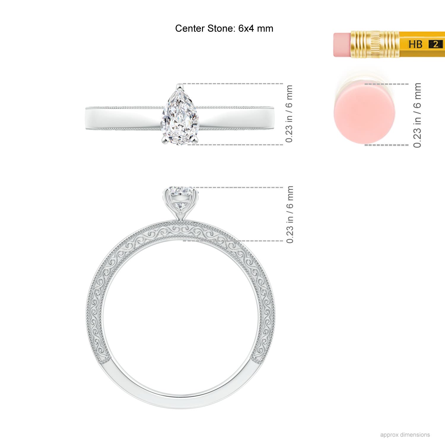 H, SI2 / 0.4 CT / 14 KT White Gold