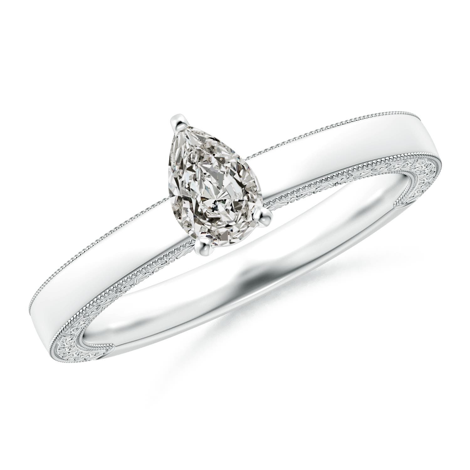 K, I3 / 0.4 CT / 14 KT White Gold