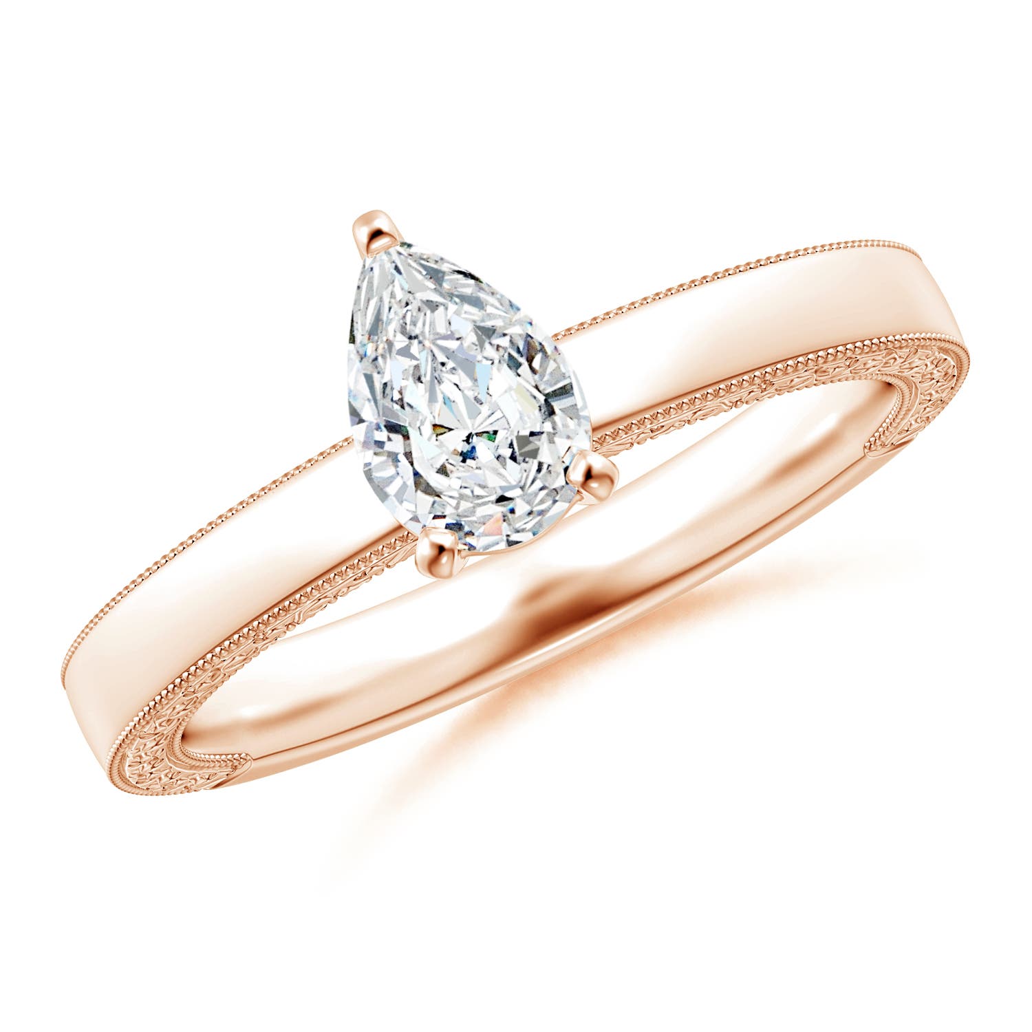 G, VS2 / 0.71 CT / 14 KT Rose Gold