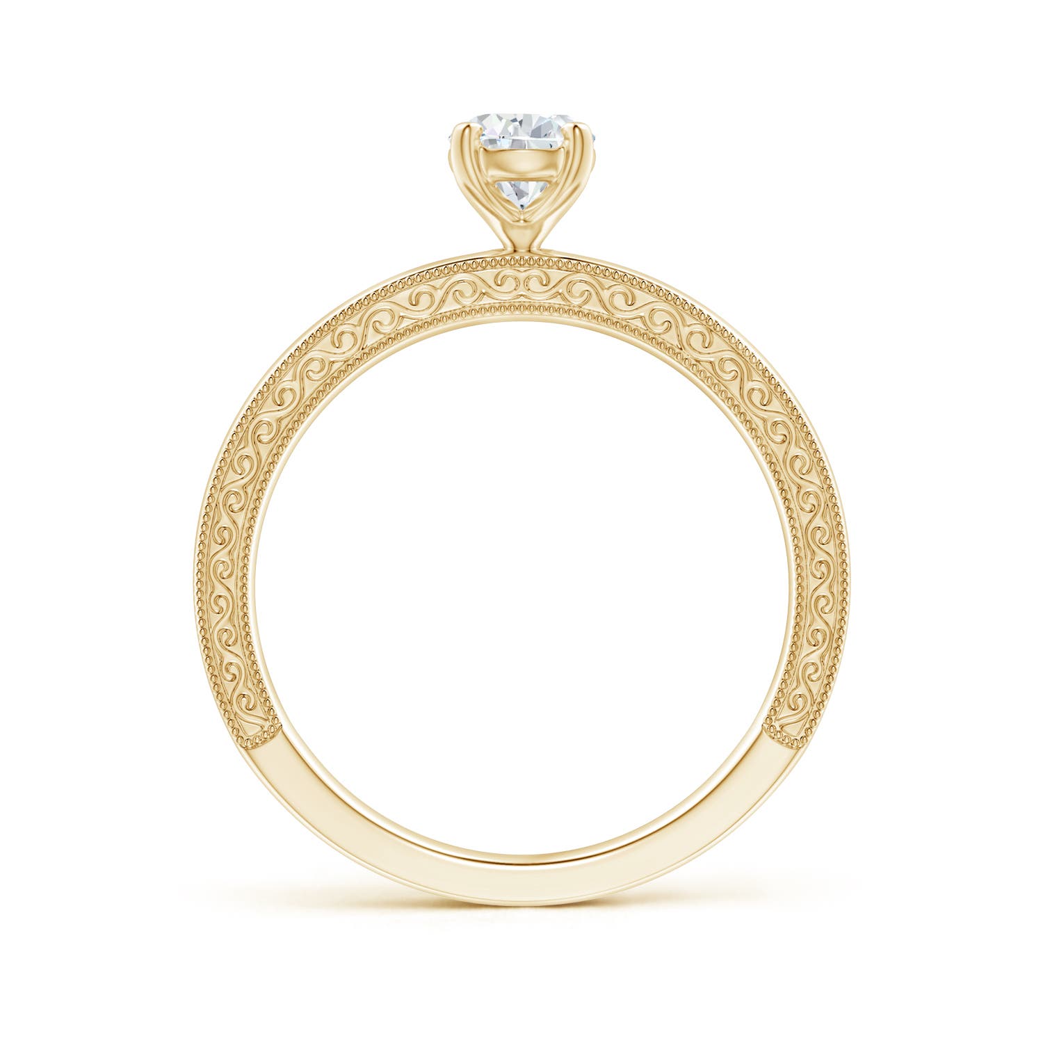 G, VS2 / 0.71 CT / 14 KT Yellow Gold