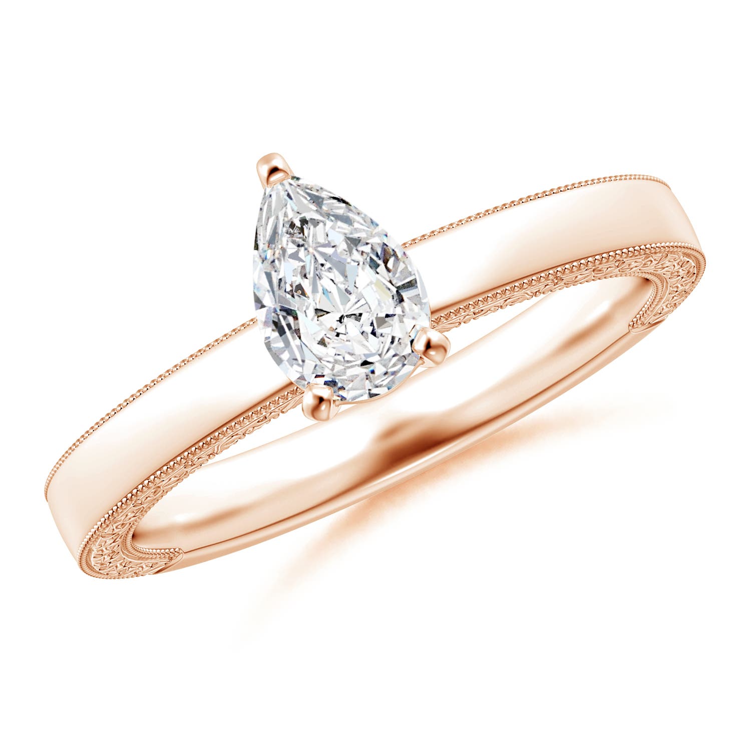 H, SI2 / 0.71 CT / 14 KT Rose Gold