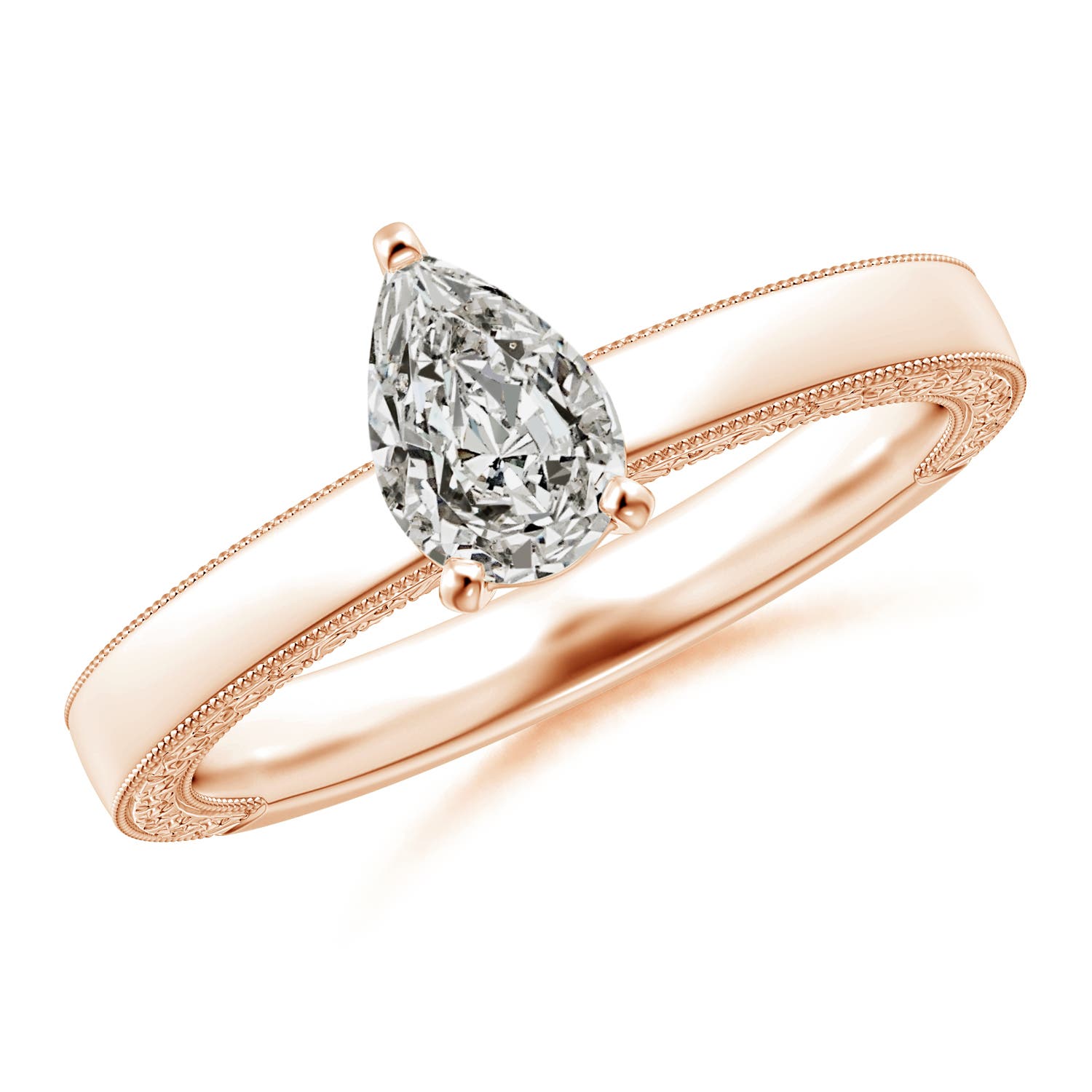 K, I3 / 0.71 CT / 14 KT Rose Gold