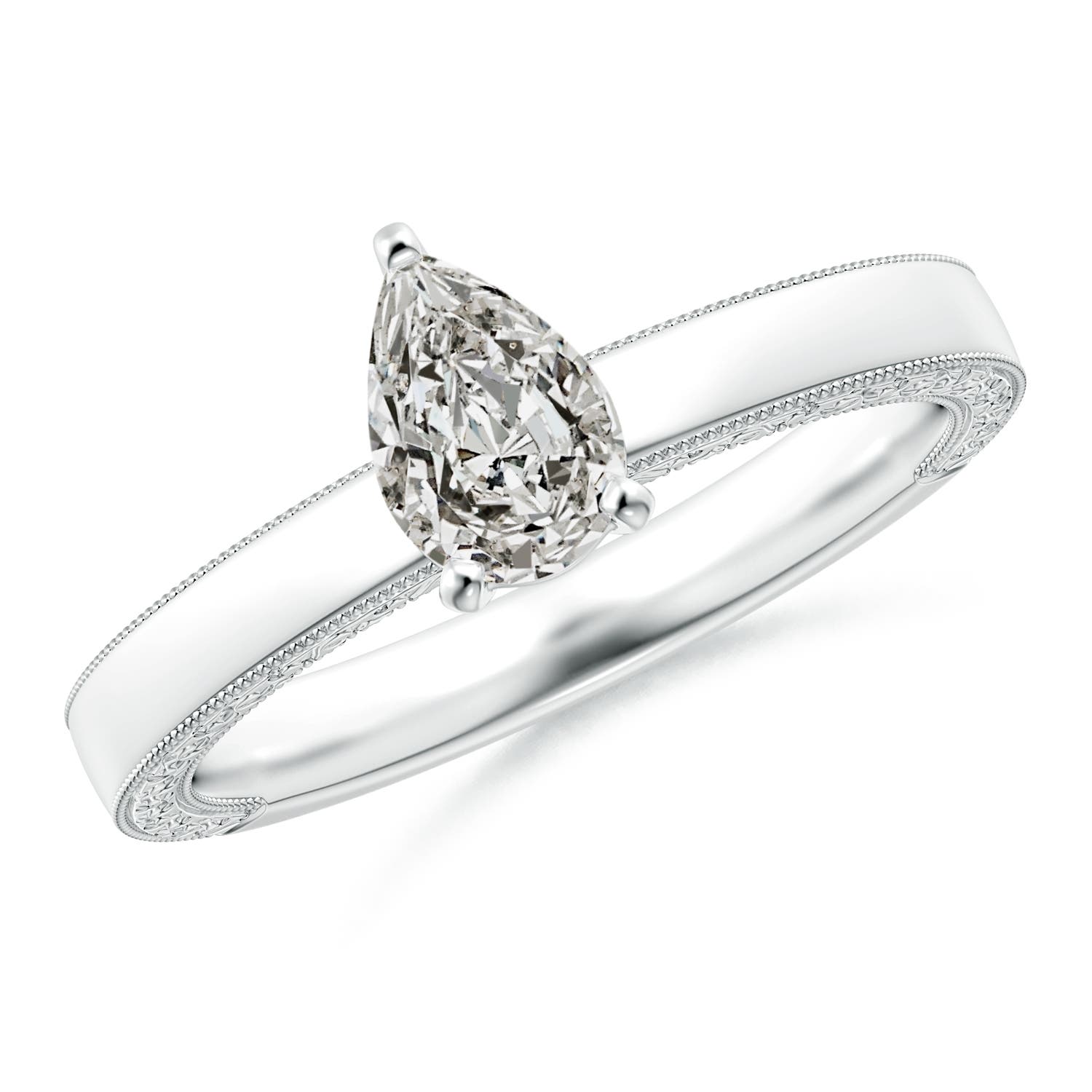 K, I3 / 0.71 CT / 14 KT White Gold