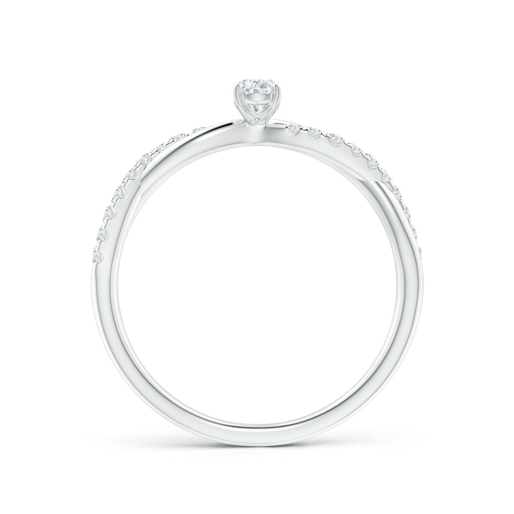5x3mm GVS2 Solitaire Pear-Shaped Diamond Twisted Shank Engagement Ring in P950 Platinum - side_1