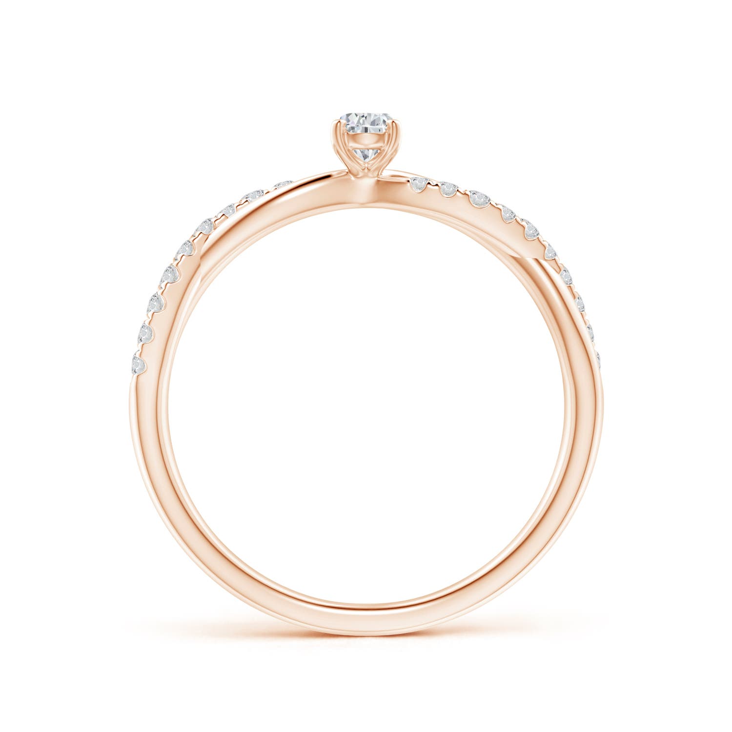 H, SI2 / 0.32 CT / 14 KT Rose Gold