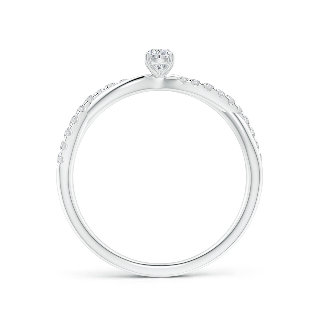5x3mm HSI2 Solitaire Pear-Shaped Diamond Twisted Shank Engagement Ring in White Gold - side_1