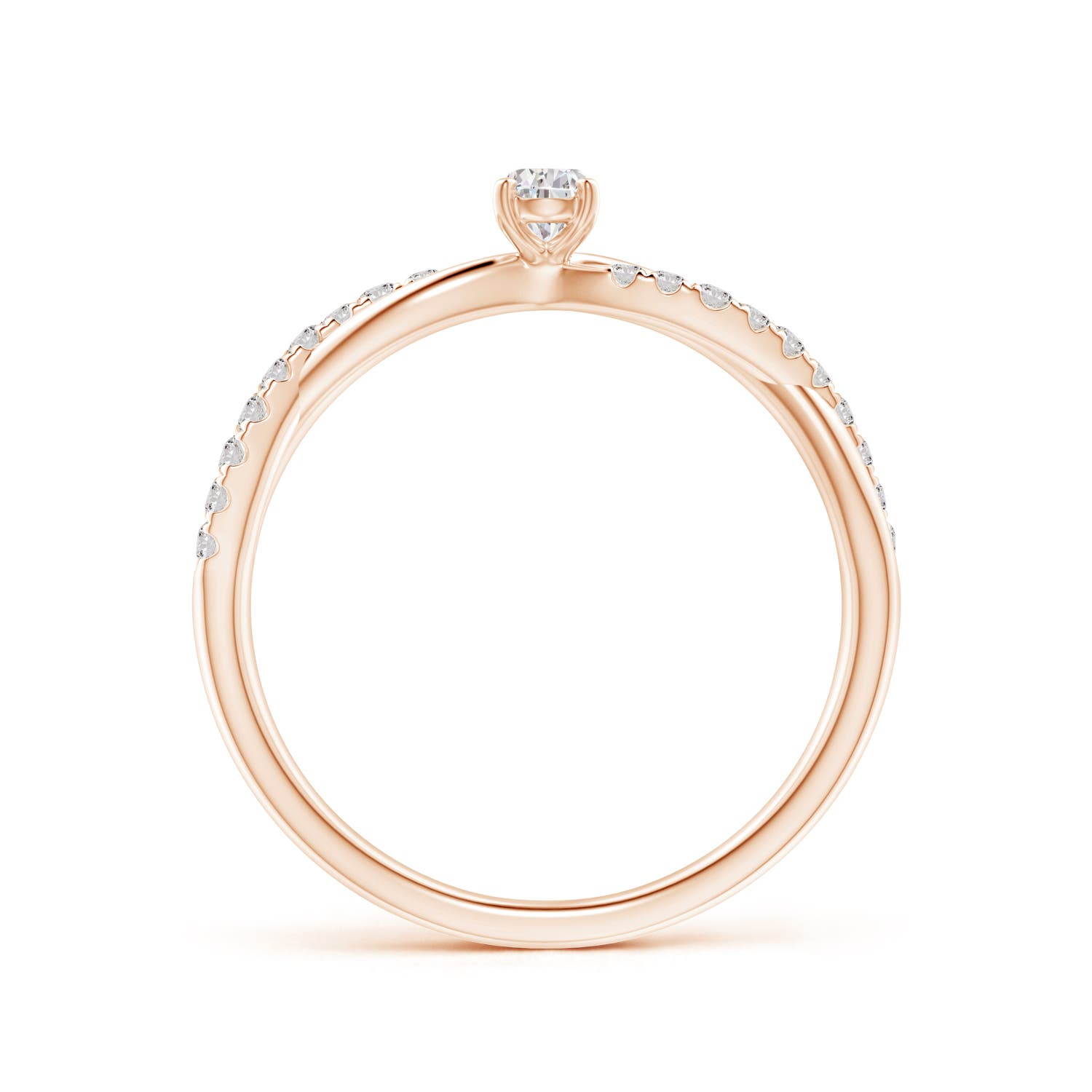 I-J, I1-I2 / 0.32 CT / 14 KT Rose Gold