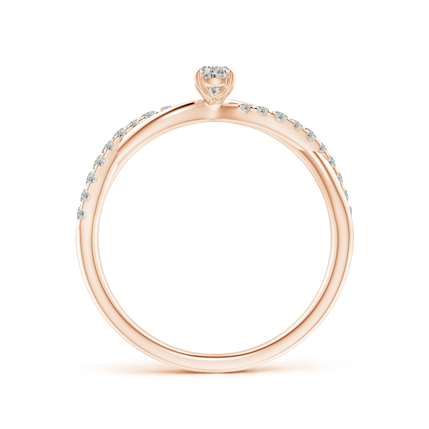 K, I3 / 0.32 CT / 14 KT Rose Gold