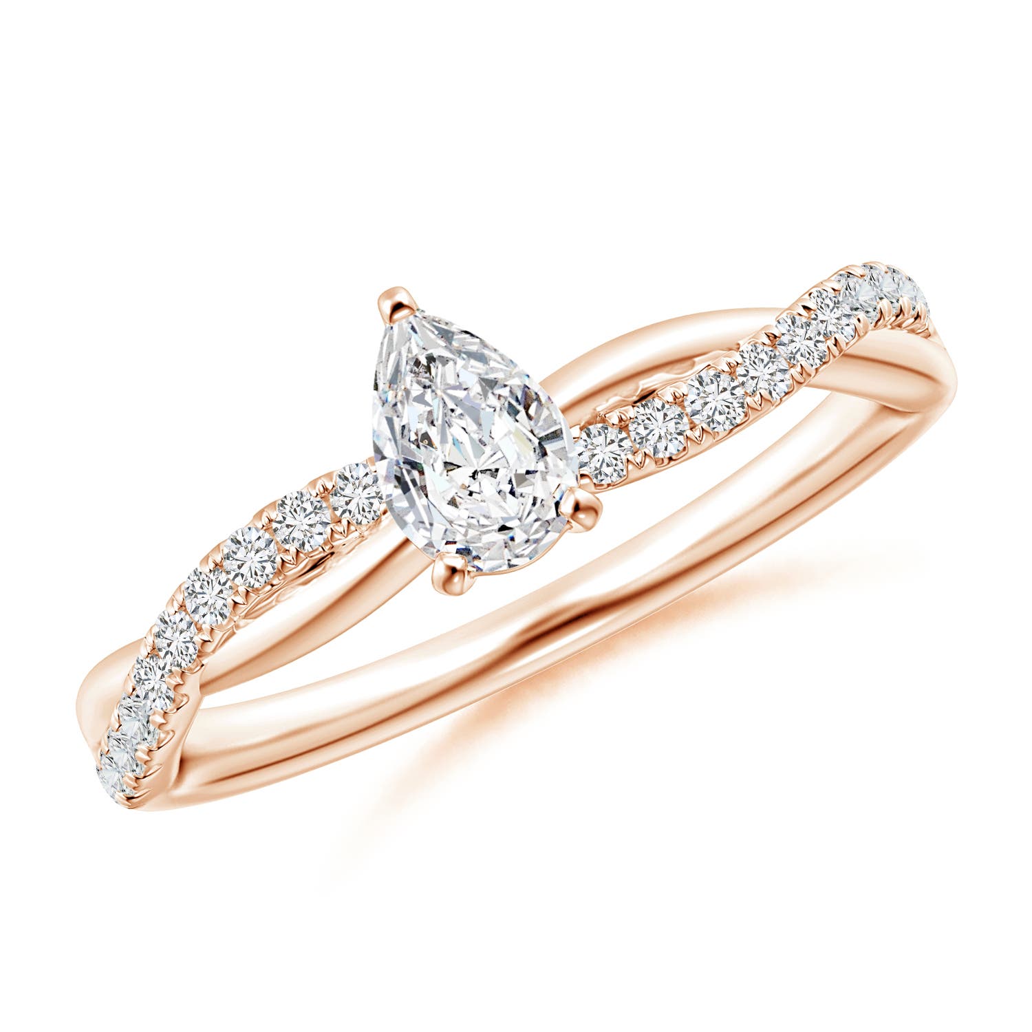 H, SI2 / 0.6 CT / 14 KT Rose Gold