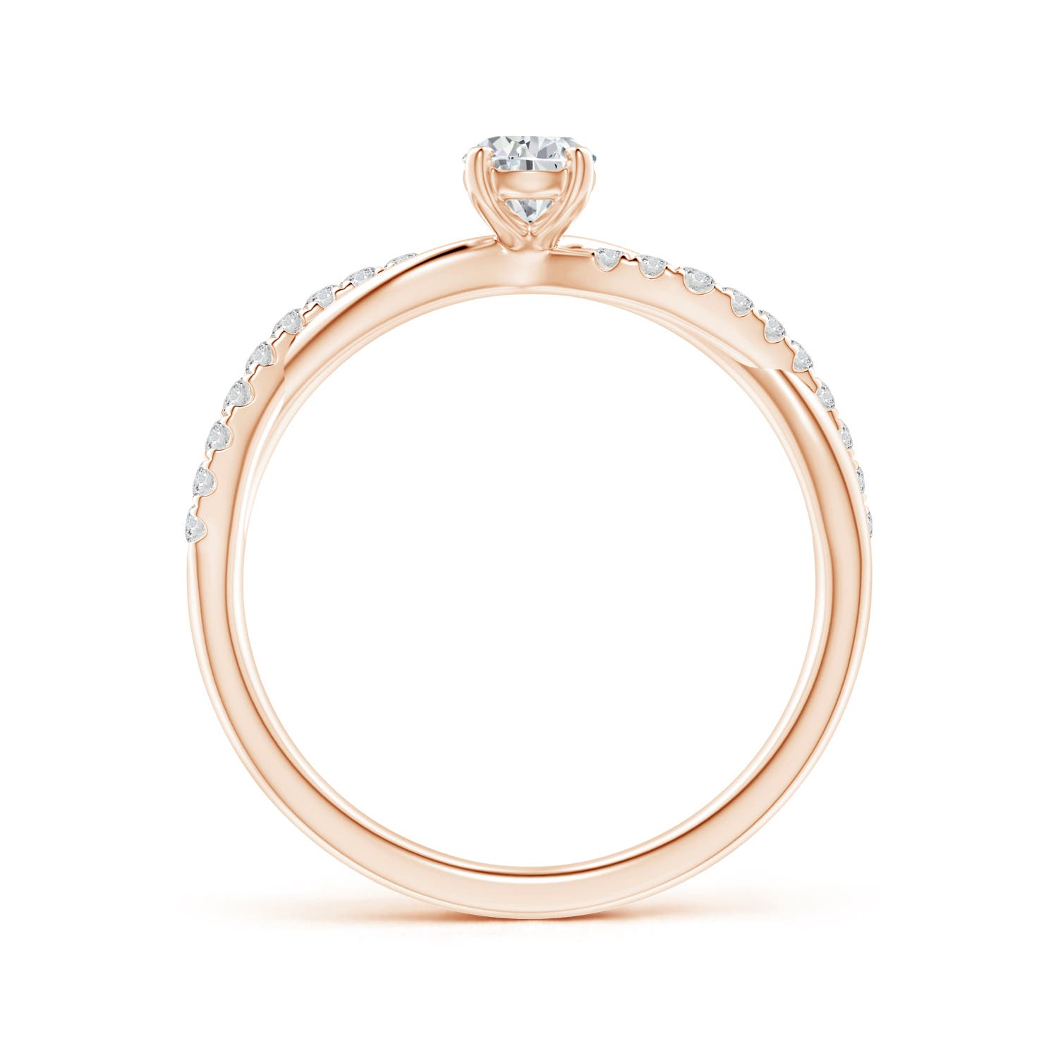 H, SI2 / 0.6 CT / 14 KT Rose Gold