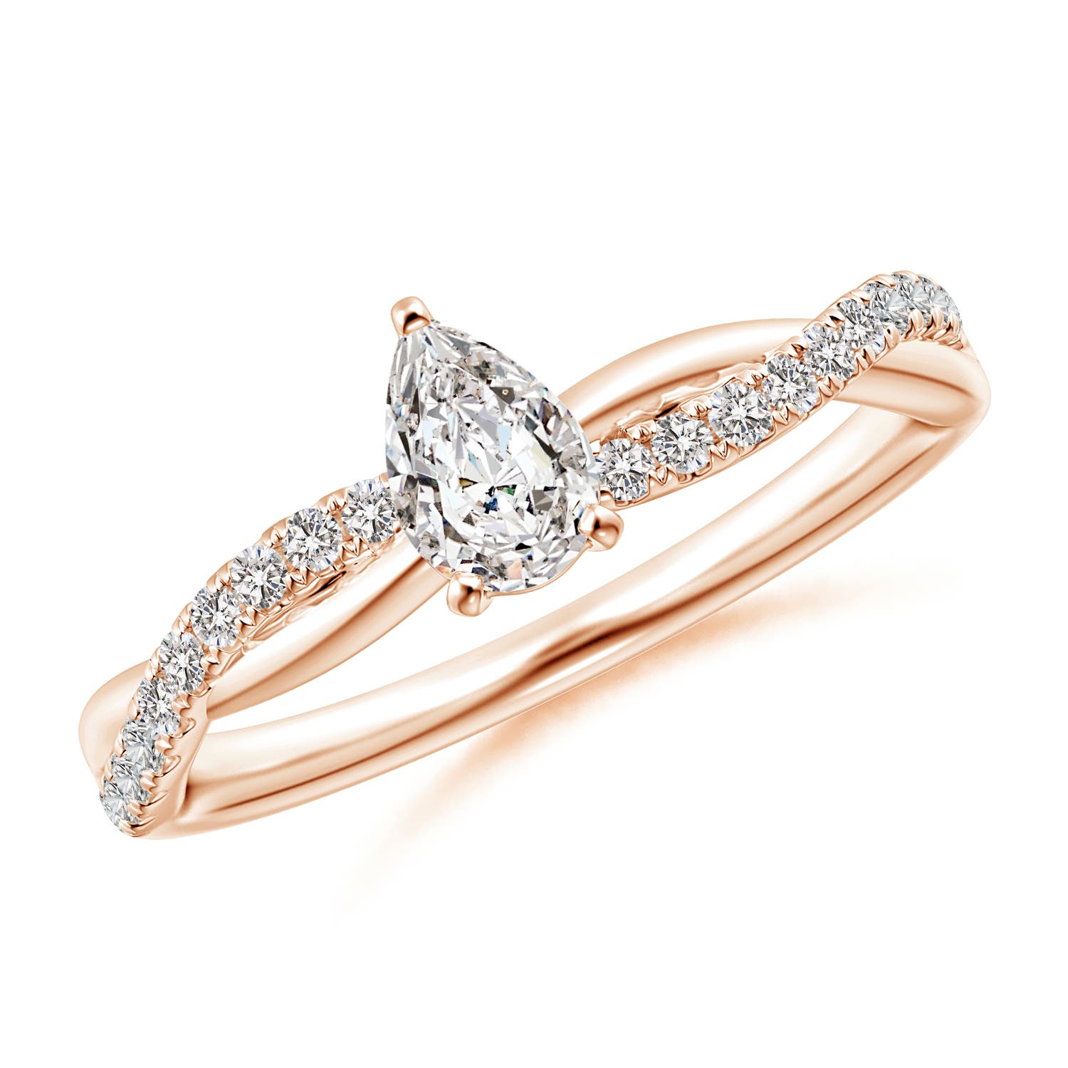 I-J, I1-I2 / 0.6 CT / 14 KT Rose Gold