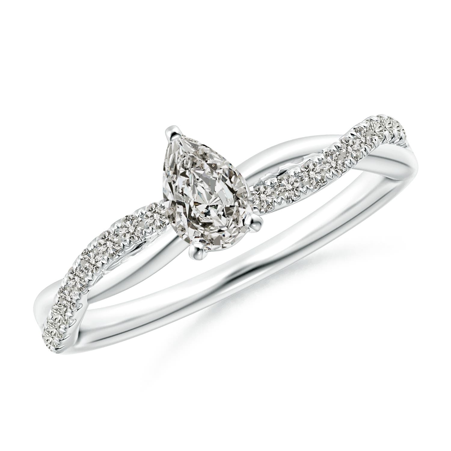 K, I3 / 0.6 CT / 14 KT White Gold