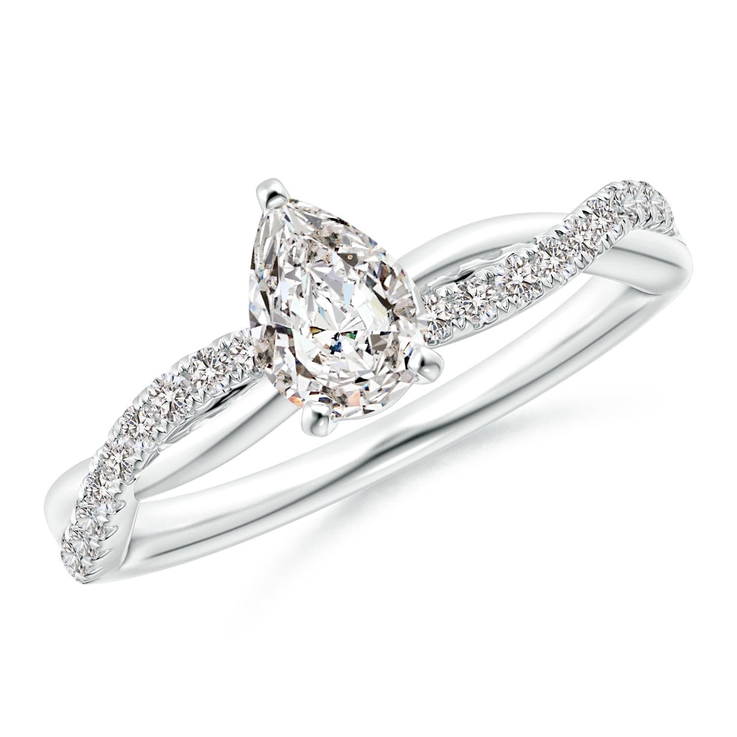 I-J, I1-I2 / 0.99 CT / 14 KT White Gold