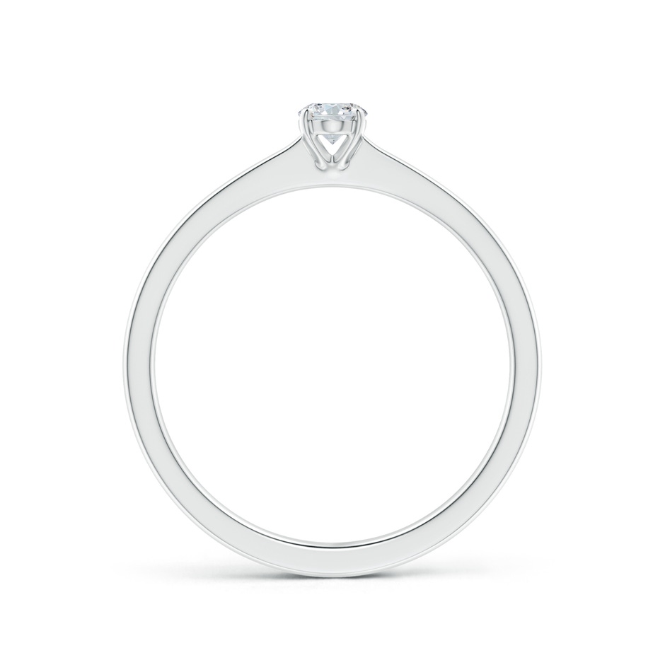 5x3mm GVS2 Oval Diamond Solitaire Engagement Ring in White Gold side-1