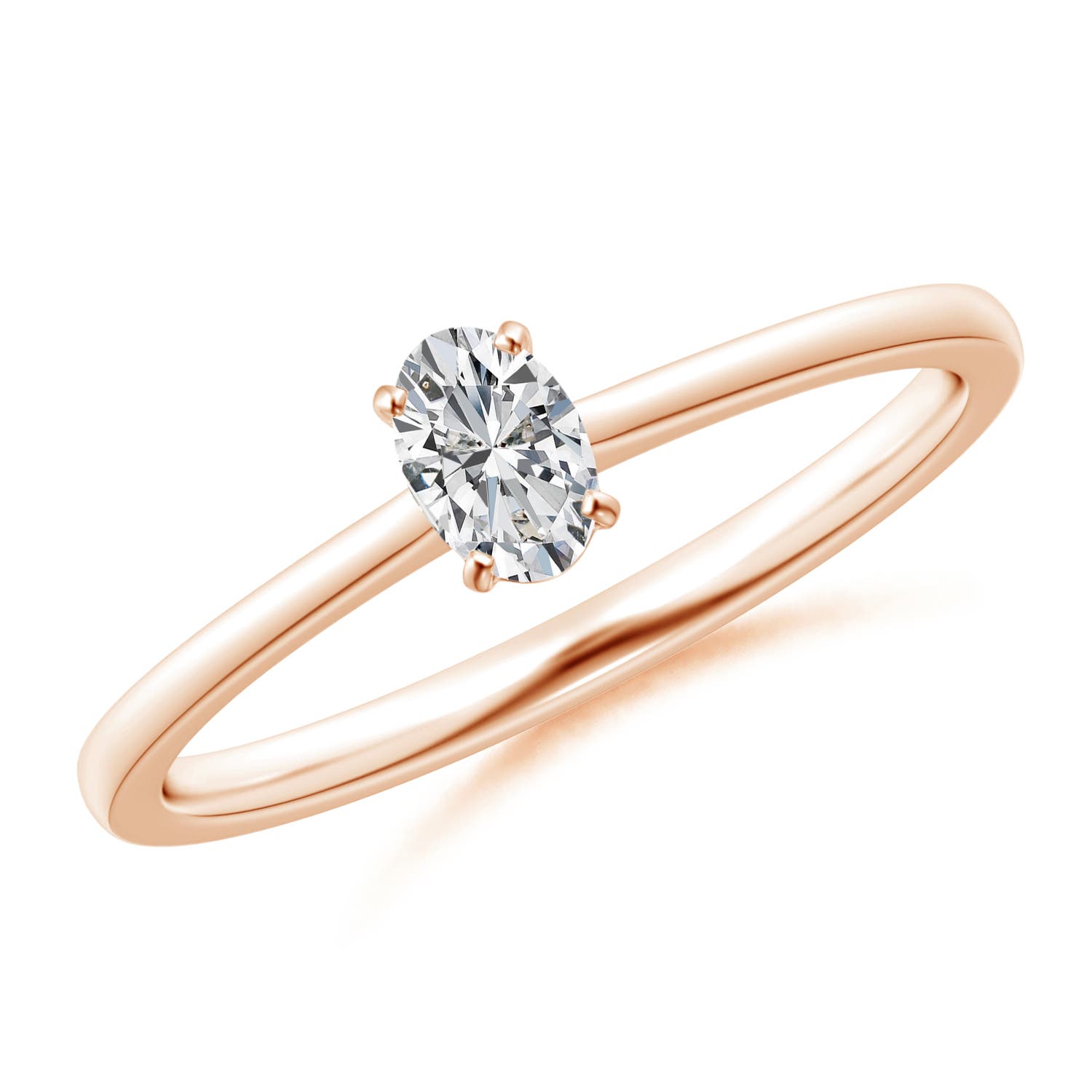 H, SI2 / 0.21 CT / 14 KT Rose Gold