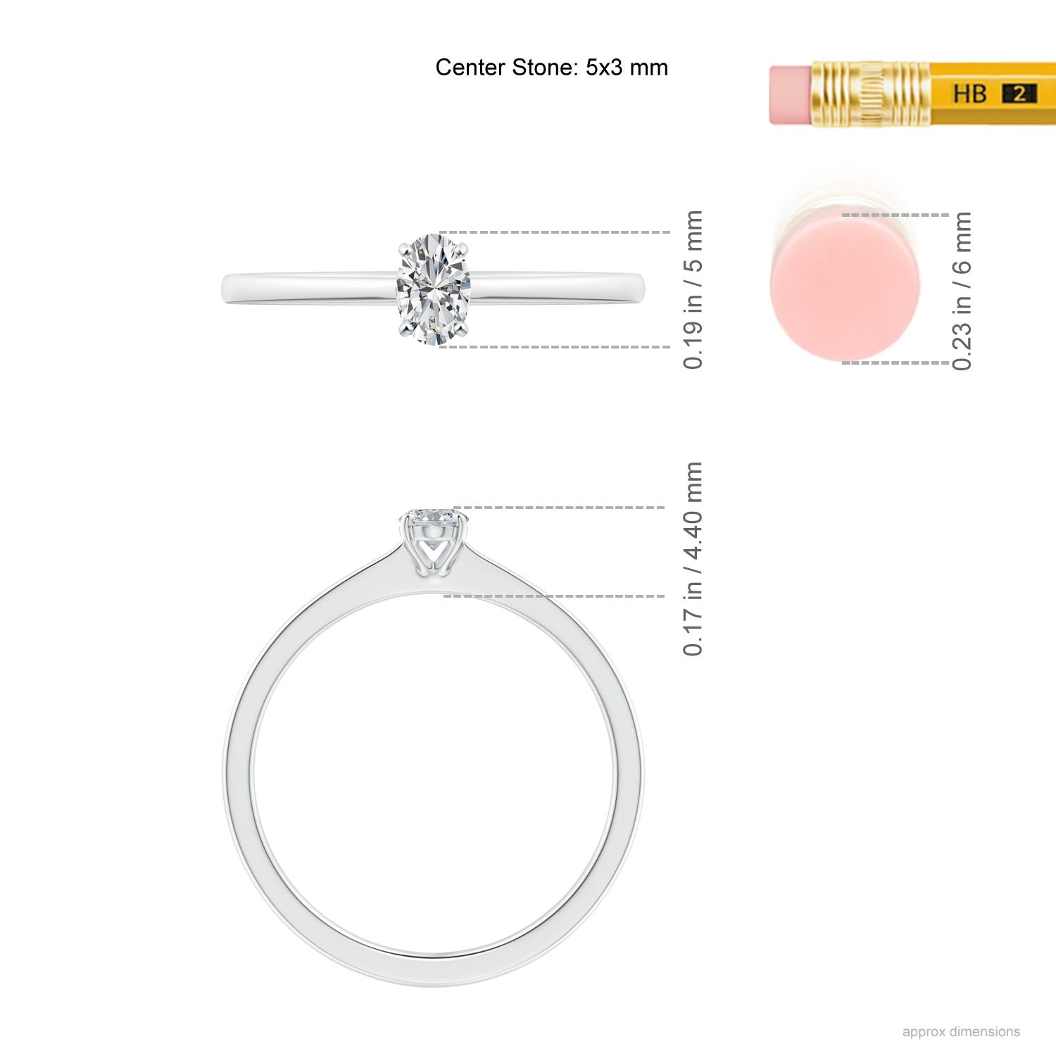 H, SI2 / 0.21 CT / 14 KT White Gold