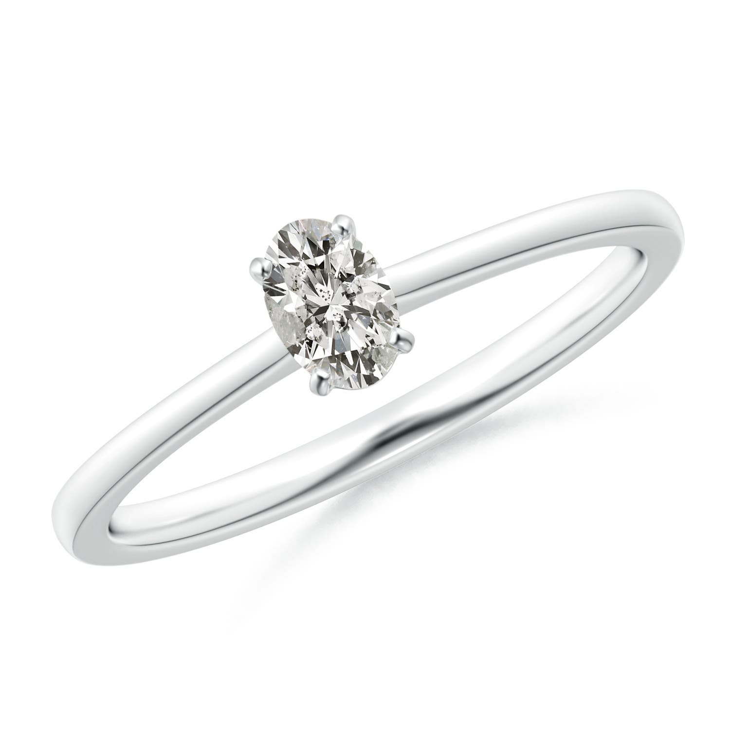 K, I3 / 0.21 CT / 14 KT White Gold