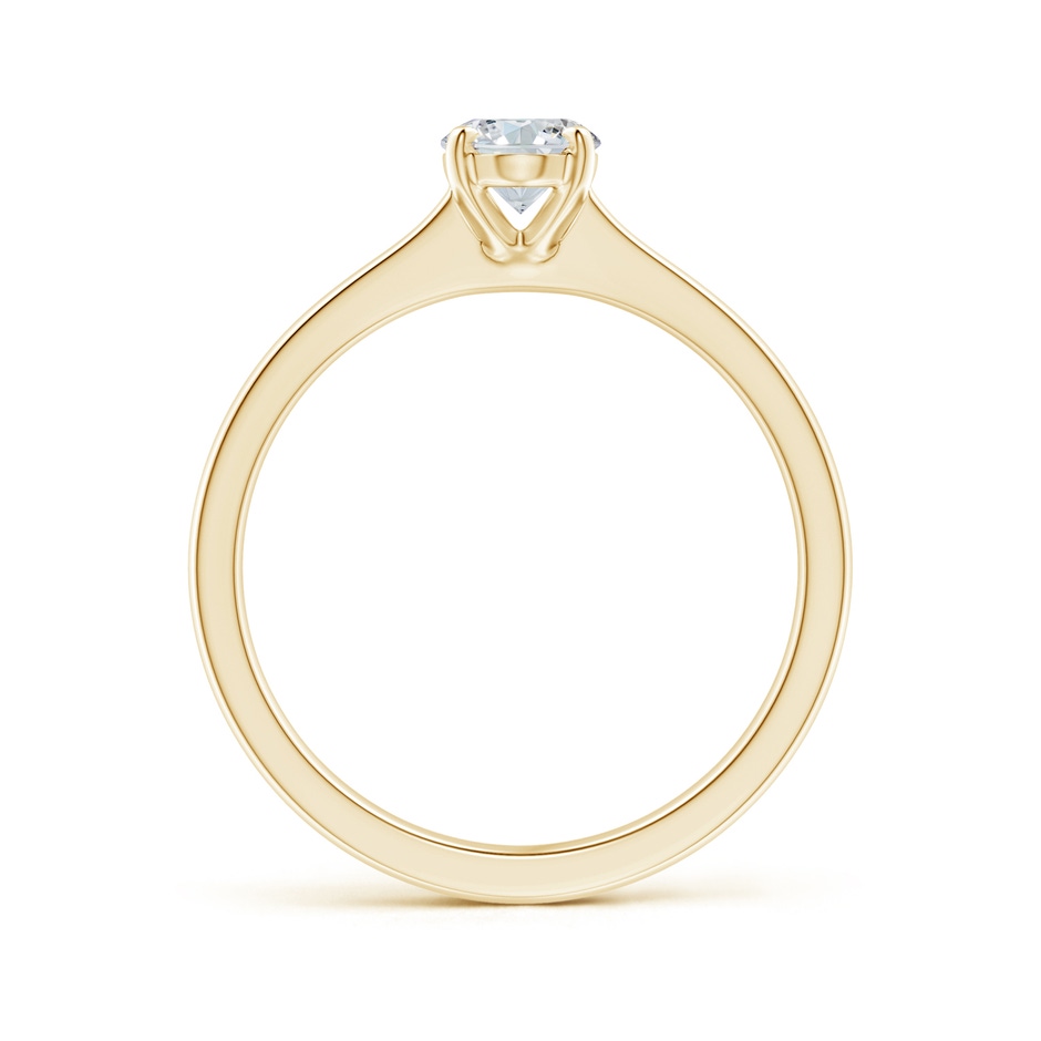 7x5mm GVS2 Oval Diamond Solitaire Engagement Ring in Yellow Gold side-1
