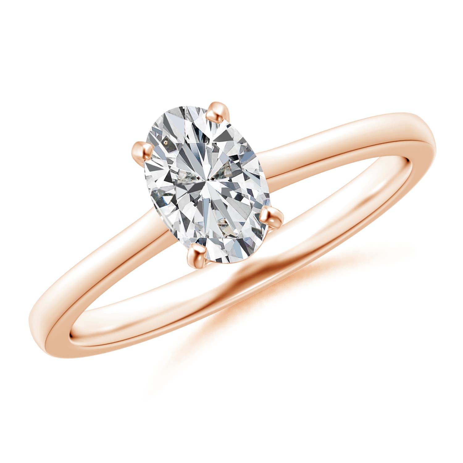 H, SI2 / 0.76 CT / 14 KT Rose Gold