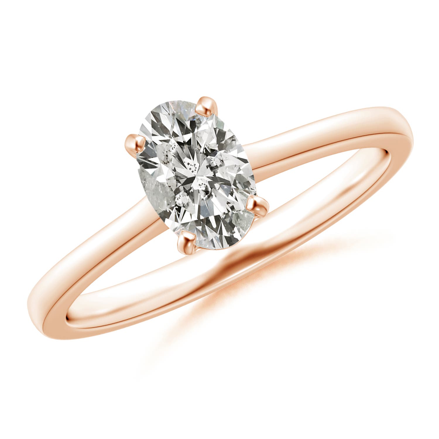 K, I3 / 0.76 CT / 14 KT Rose Gold