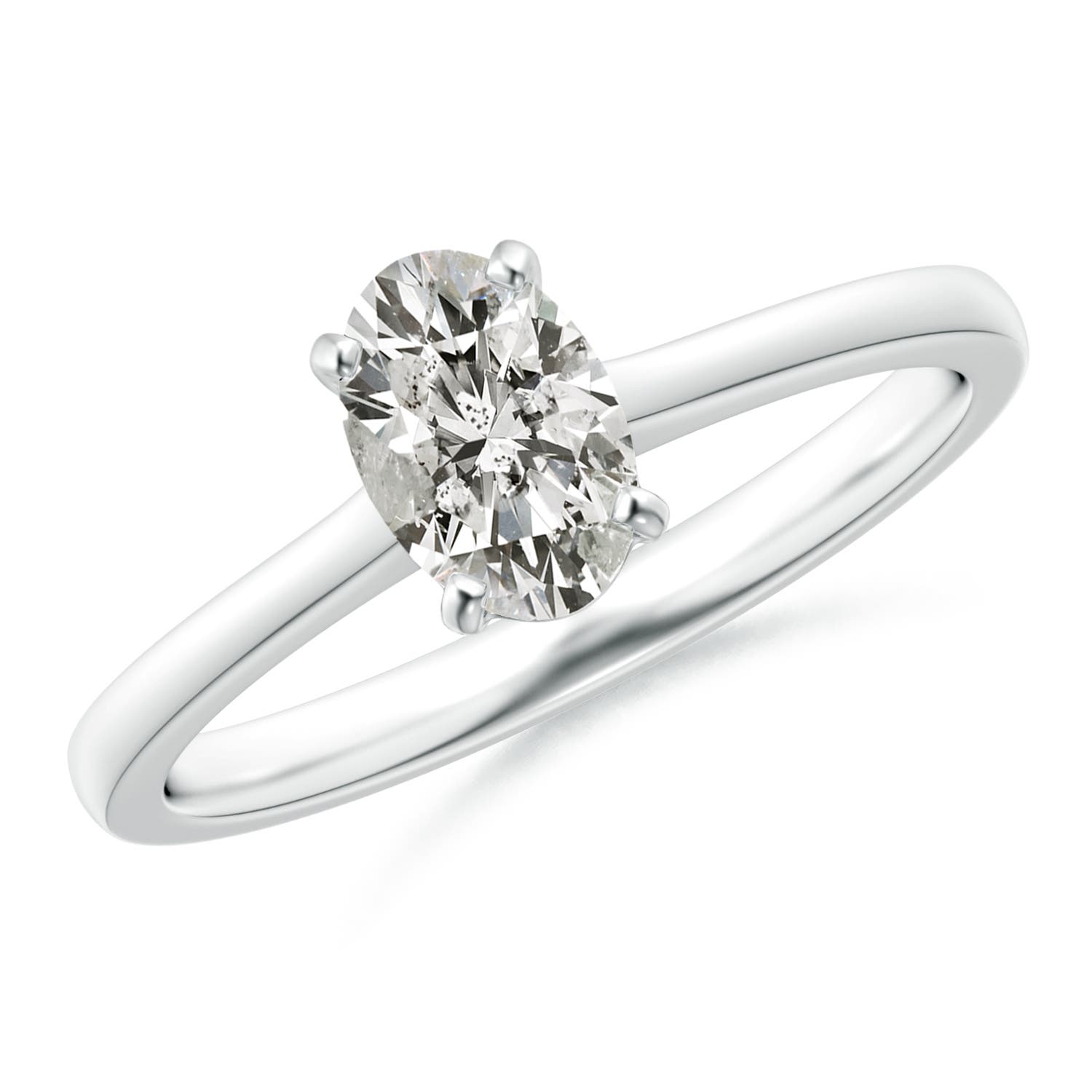 K, I3 / 0.76 CT / 14 KT White Gold