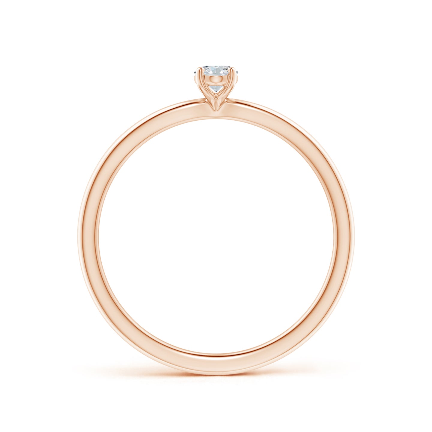 Solitaire Oval Natural Diamond Engagement Ring